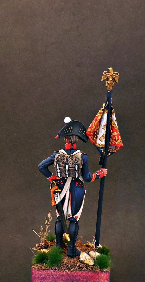 Figures: Senior sergeant eagle bearer, 4th line infantry, France 1805, photo #4
