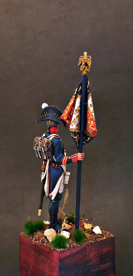 Figures: Senior sergeant eagle bearer, 4th line infantry, France 1805, photo #5