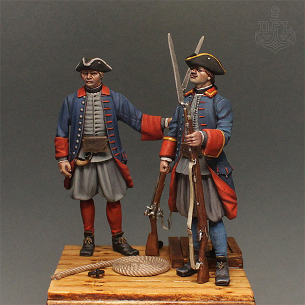 Figures: Marine soldiers of Peter the Great