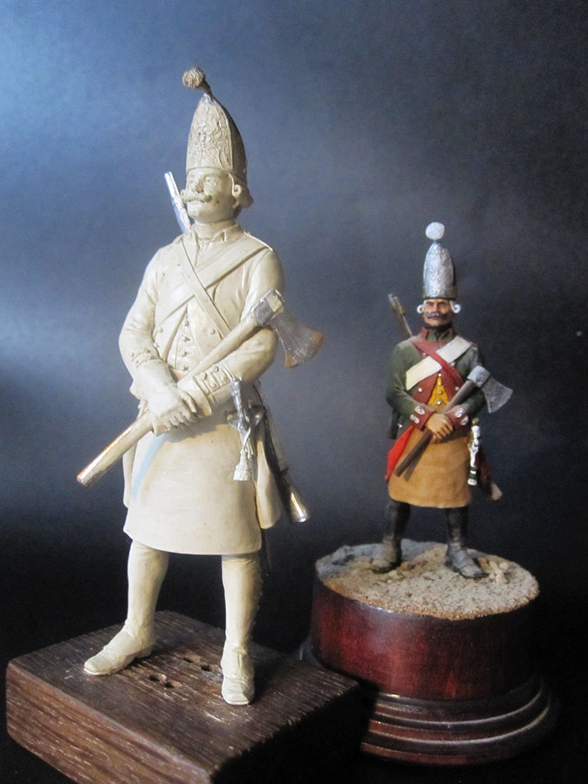 Sculpture: Labourer, Grenadier regt, 1797-1801, photo #7