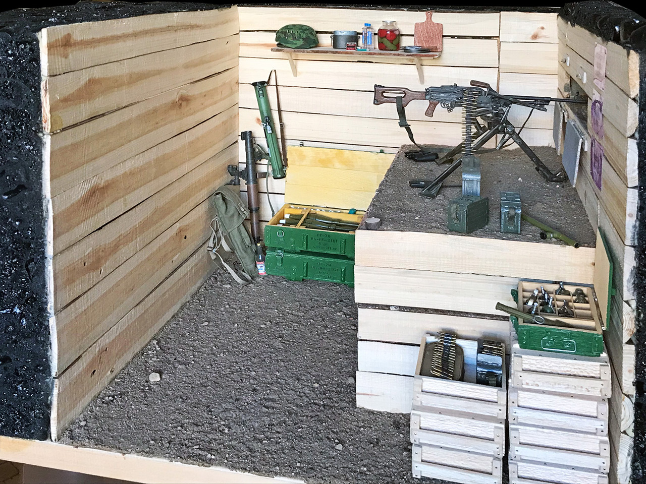 Dioramas and Vignettes: Pillbox with PKMS machine gun, photo #13