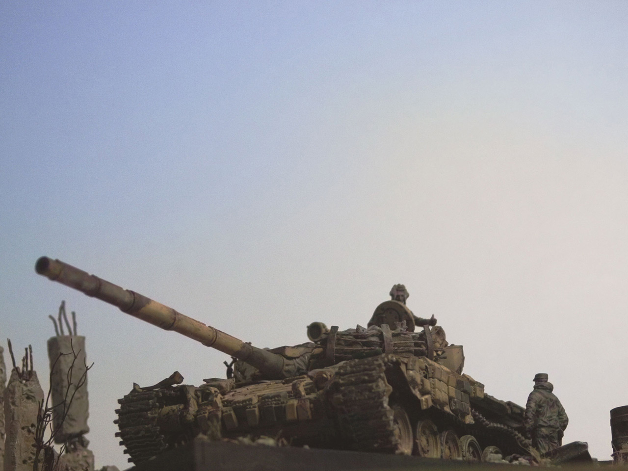 Dioramas and Vignettes: T-72B, Syria, 2011, photo #6