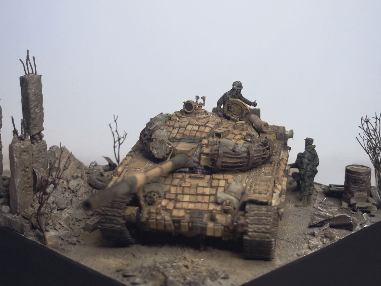 Диорамы и виньетки: Т-72Б Сирия, 2011, фото #7