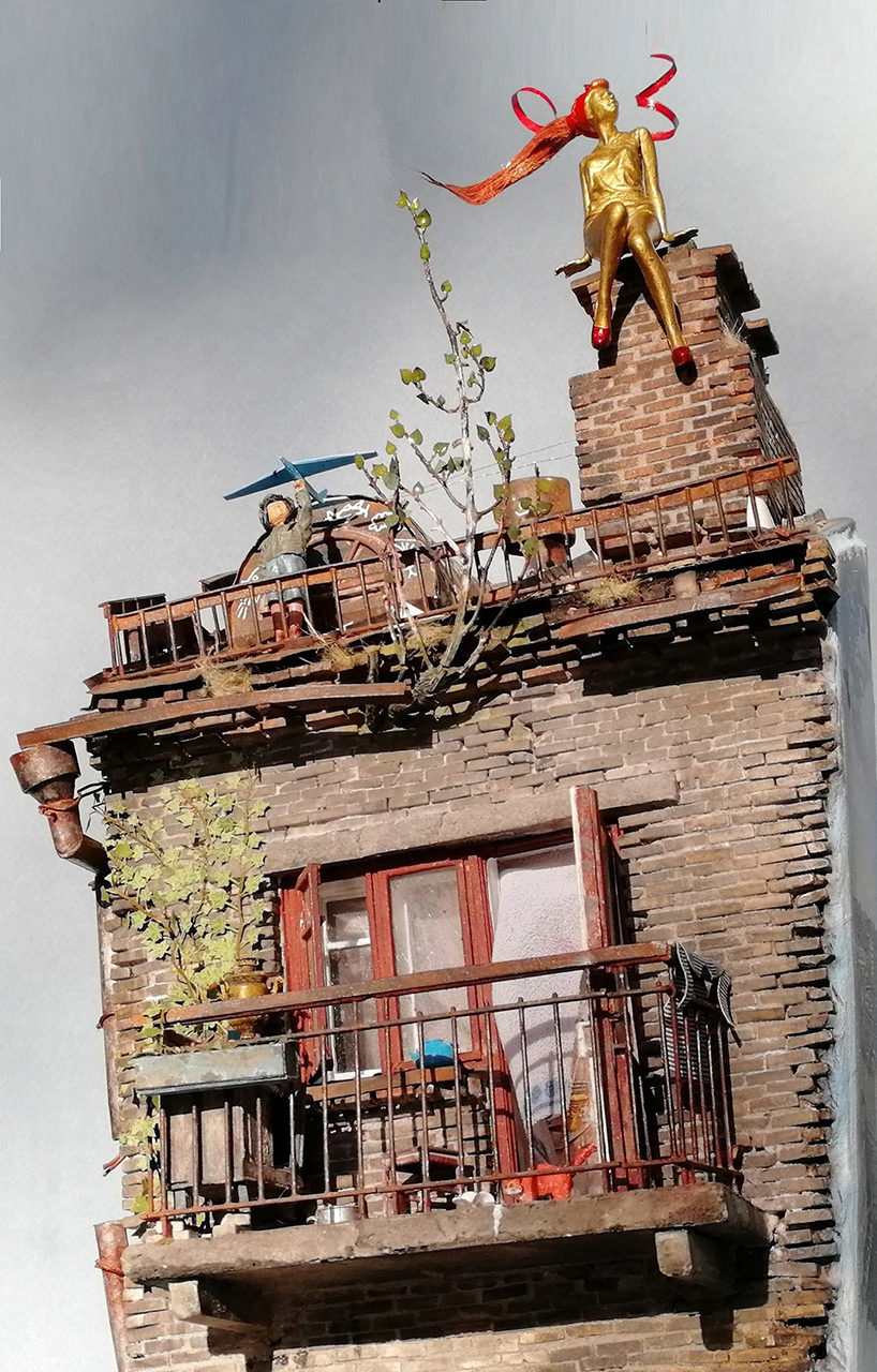 Dioramas and Vignettes: Old roof in the spring, photo #12