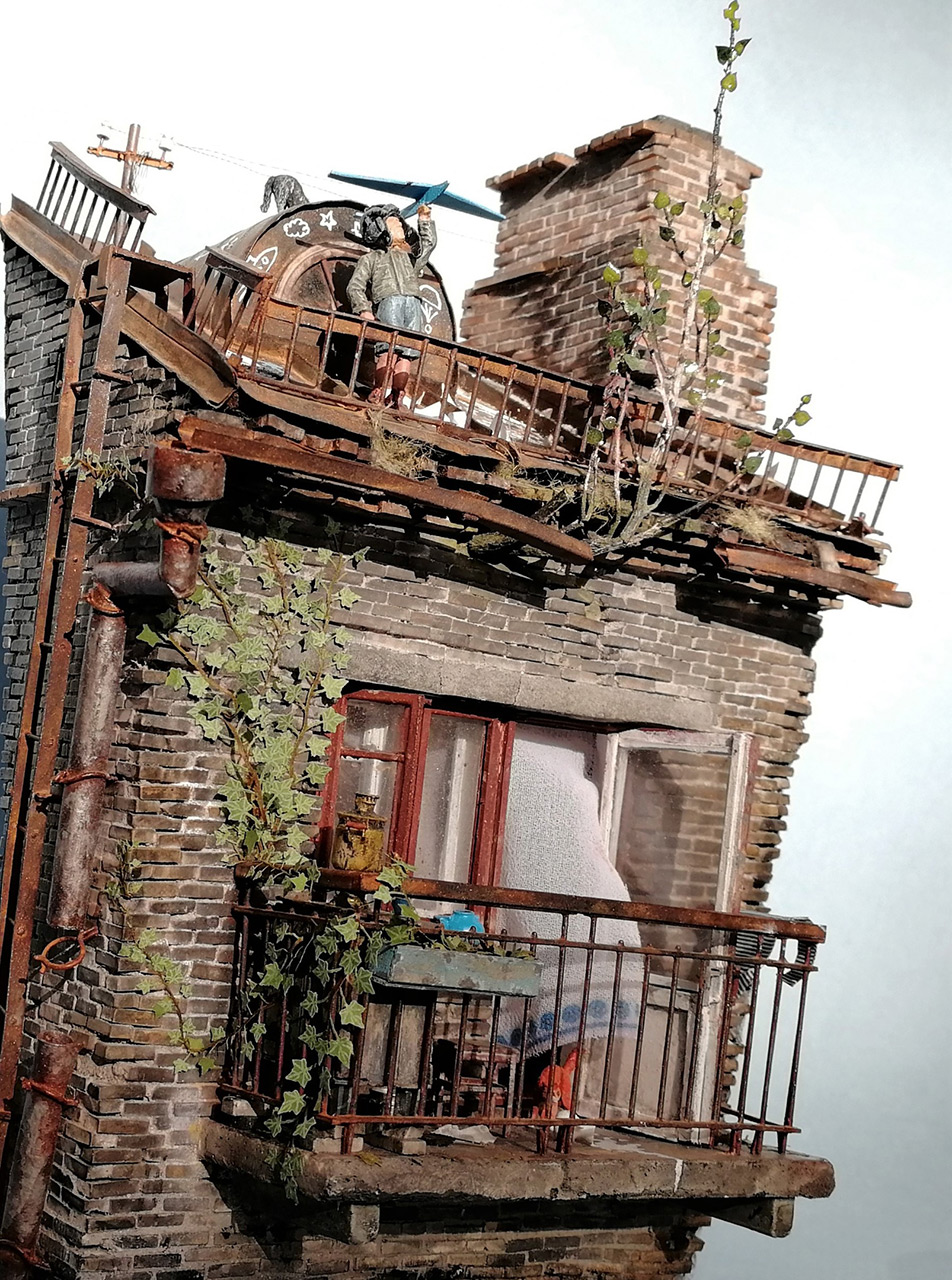 Диорамы и виньетки: Весенняя крыша, фото #19