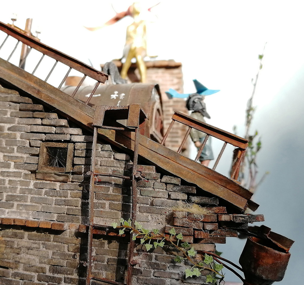 Dioramas and Vignettes: Old roof in the spring, photo #7