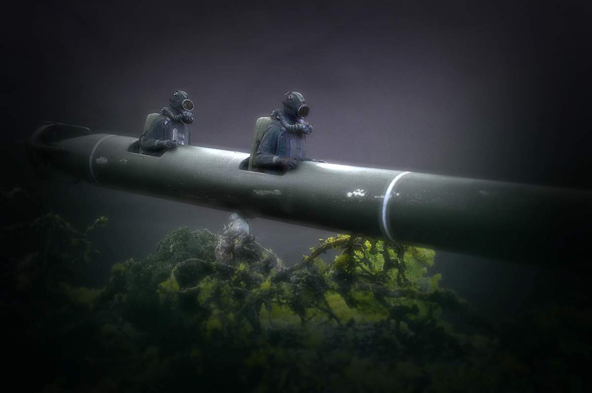 Диорамы и виньетки: Верхом на торпеде. Вполне себе сюрреализм…, фото #24