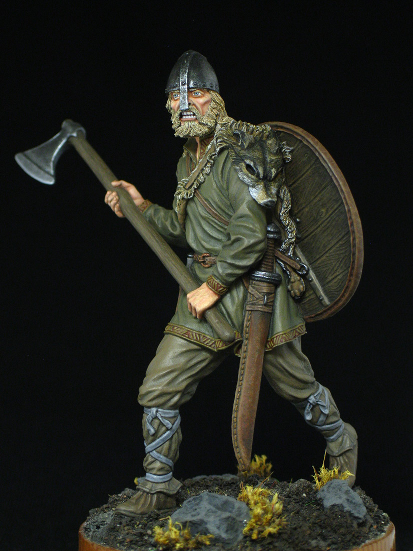 Figures: Viking with axe, 9-10th cent., photo #2