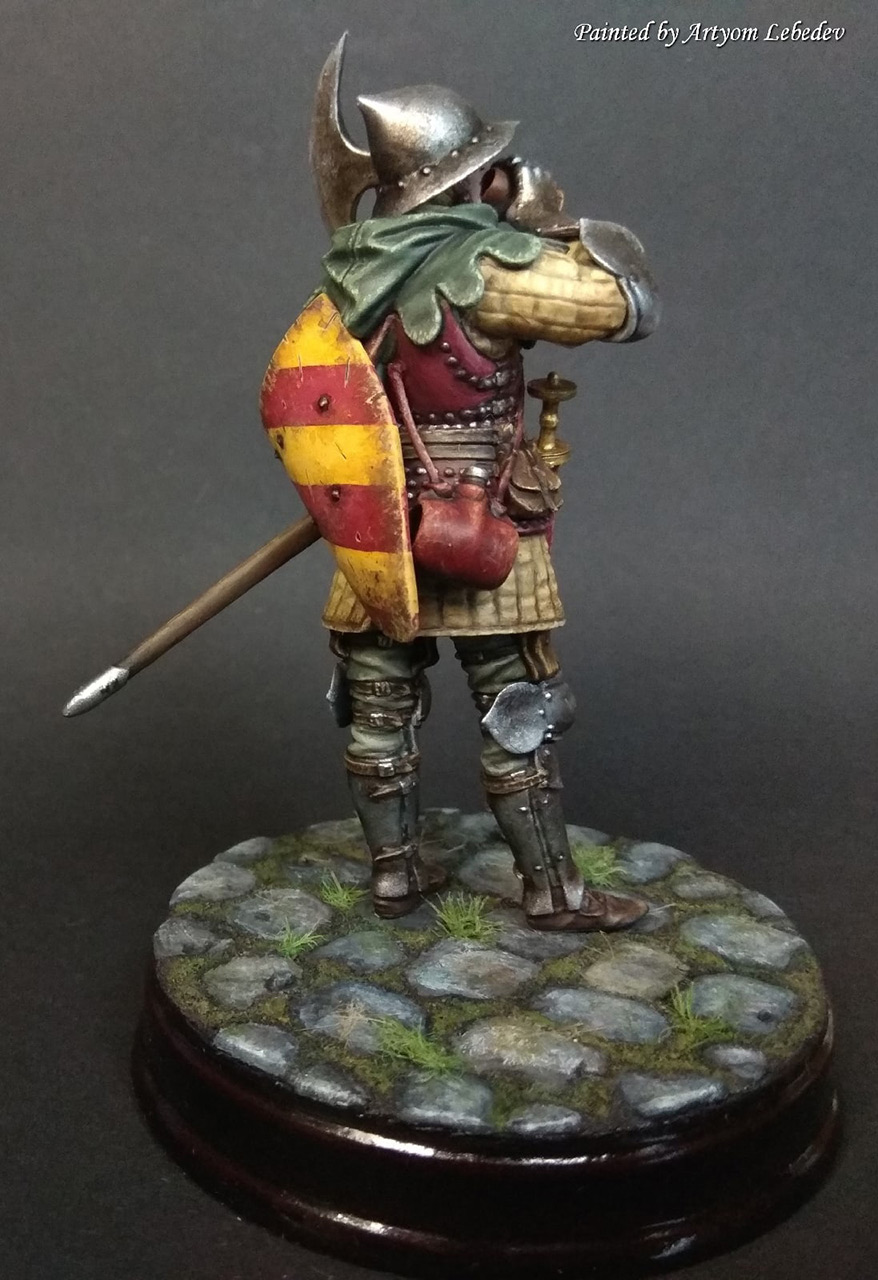 Figures: Medieval infantryman, 14-15th cent., photo #10