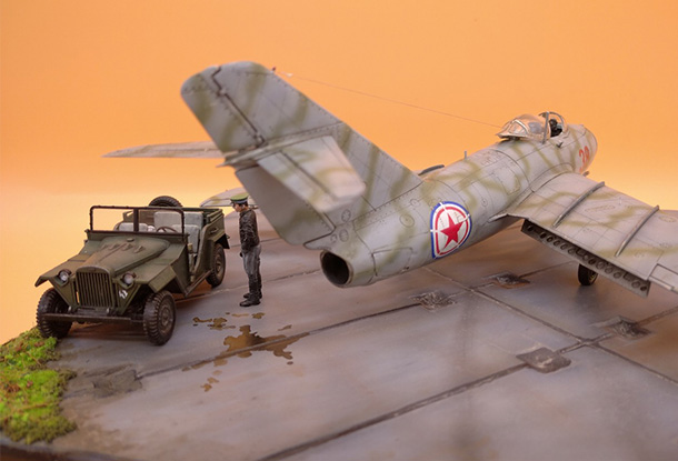 Dioramas and Vignettes: MiG-15bis, Major M.F.Yudin