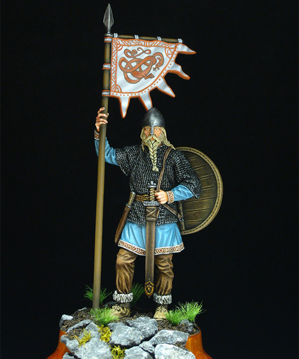 Figures: Viking with standard, 9-10th AD