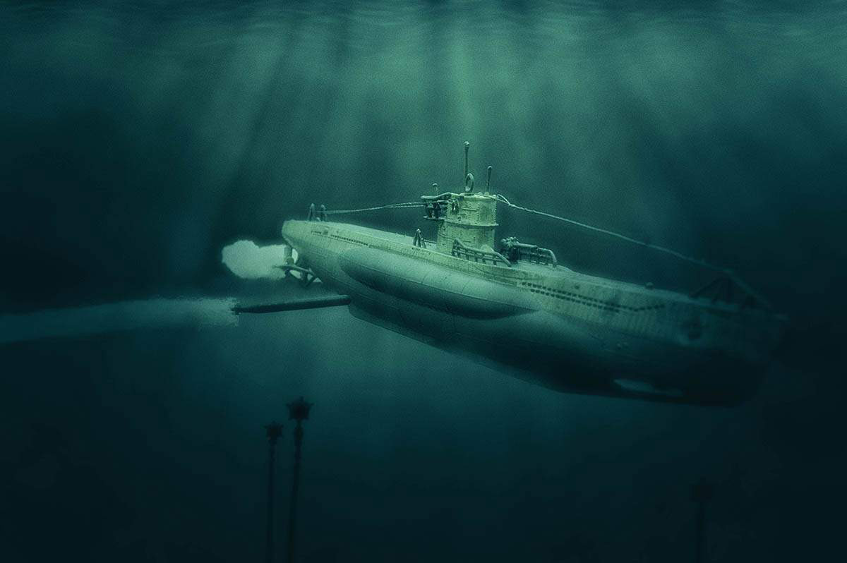 Dioramas and Vignettes: U-Boot Type VIIC. Underwater warfare, photo #13