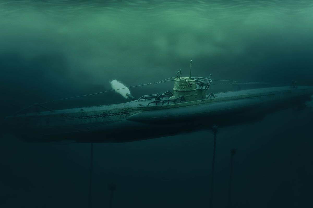 Dioramas and Vignettes: U-Boot Type VIIC. Underwater warfare, photo #21