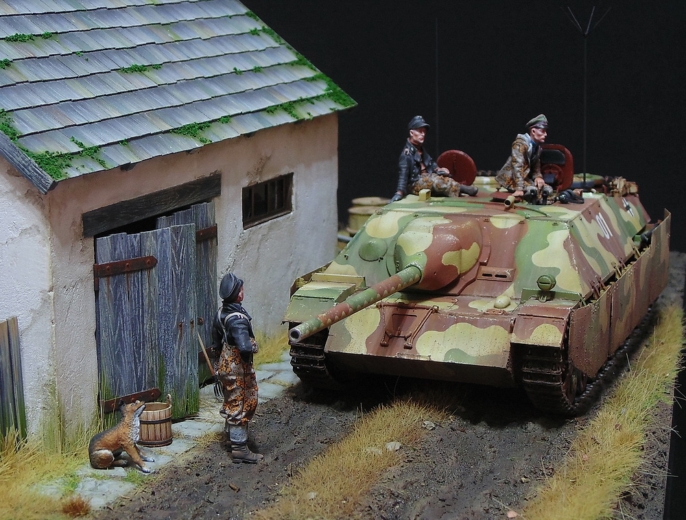 Диорамы и виньетки: Jagdpanzer IV L/70V, весна 45-го, фото #1