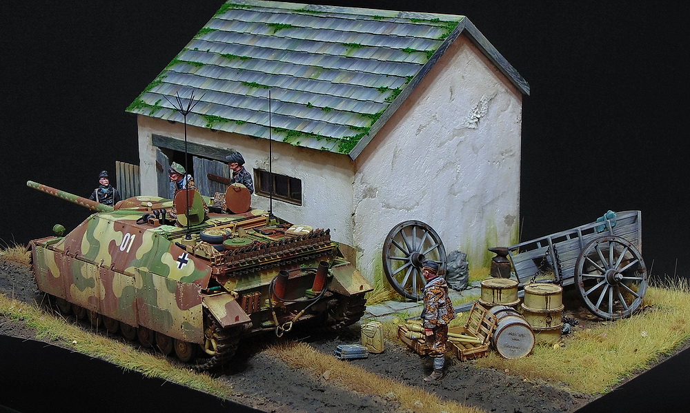 Диорамы и виньетки: Jagdpanzer IV L/70V, весна 45-го, фото #5