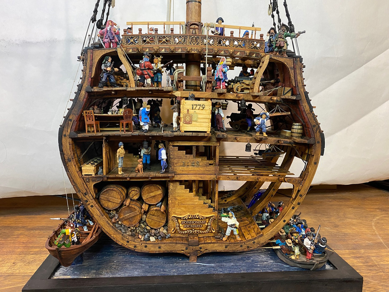 Dioramas and Vignettes: Section of «Bonhomme Richard» frigate, photo #1