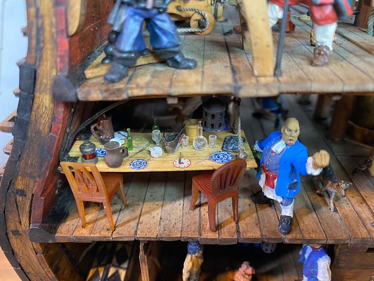 Dioramas and Vignettes: Section of «Bonhomme Richard» frigate, photo #20