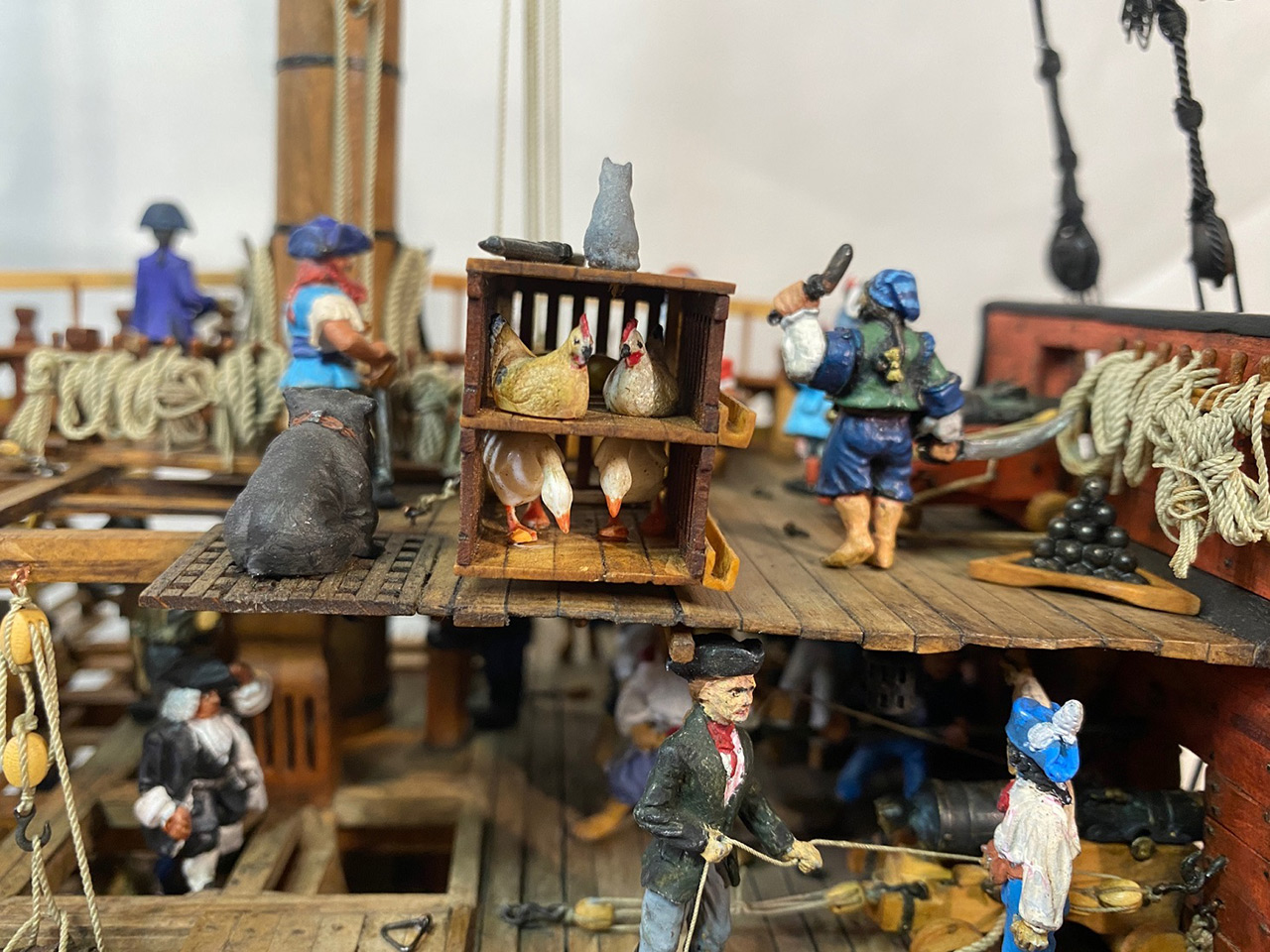 Dioramas and Vignettes: Section of «Bonhomme Richard» frigate, photo #27