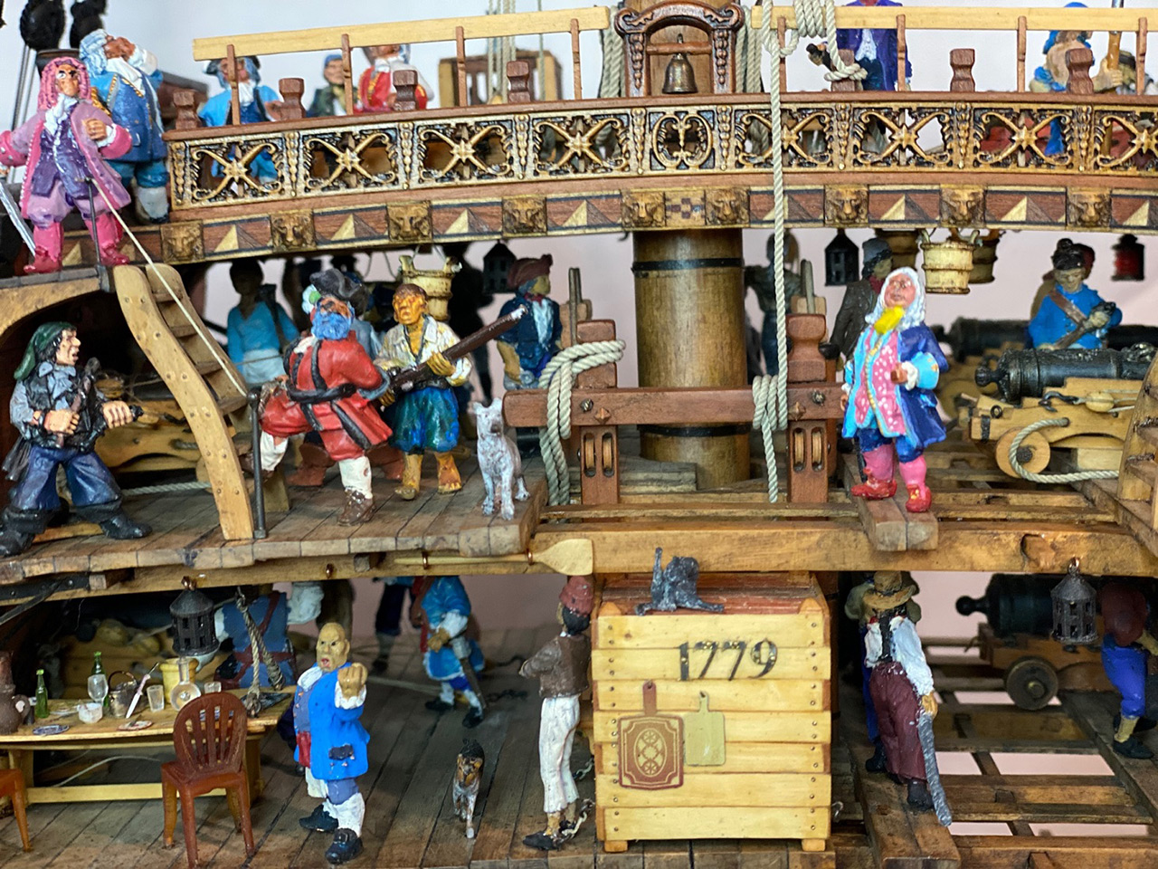 Dioramas and Vignettes: Section of «Bonhomme Richard» frigate, photo #6