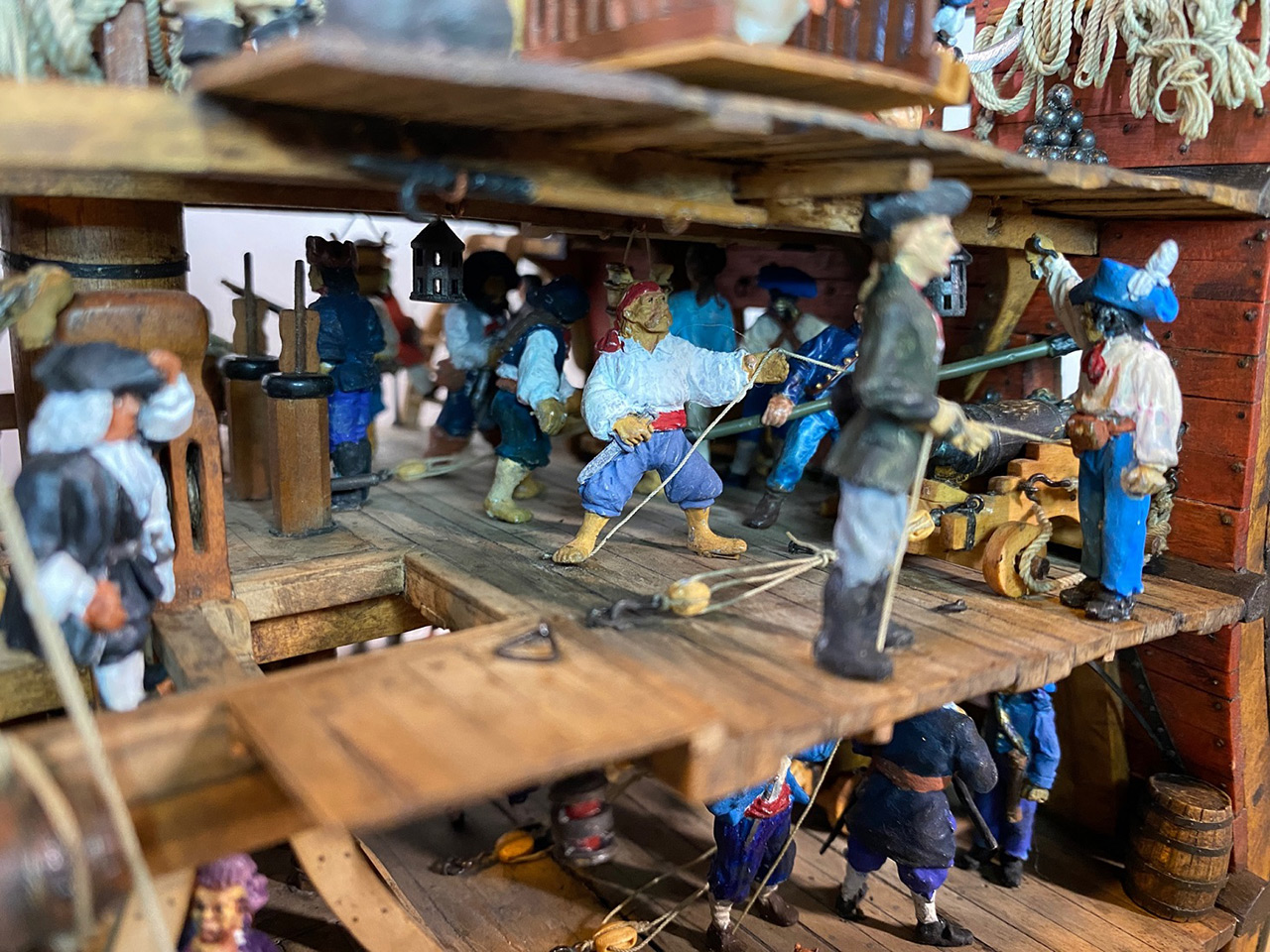 Dioramas and Vignettes: Section of «Bonhomme Richard» frigate, photo #9