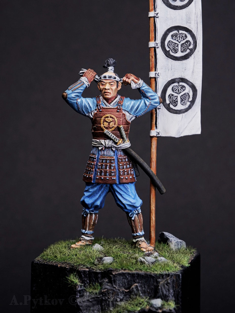 Фигурки:  Асигару с флагом, 1600 г., фото #3