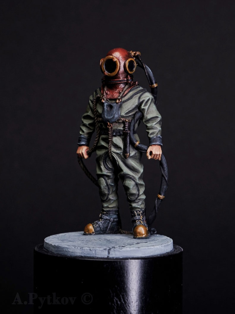 Фигурки:  Водолаз аварийно-спасательной службы ВМФ СССР, 1941-1945 гг. , фото #3