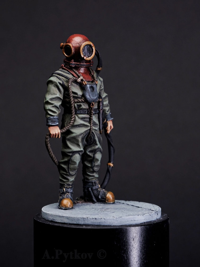 Фигурки:  Водолаз аварийно-спасательной службы ВМФ СССР, 1941-1945 гг. , фото #9