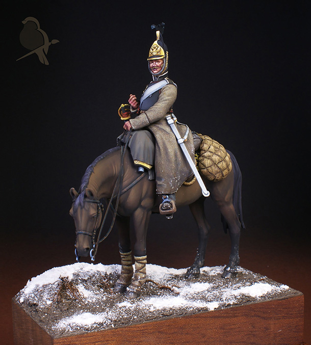 Figures: Russian cuirassier in winter uniform, 1812-14