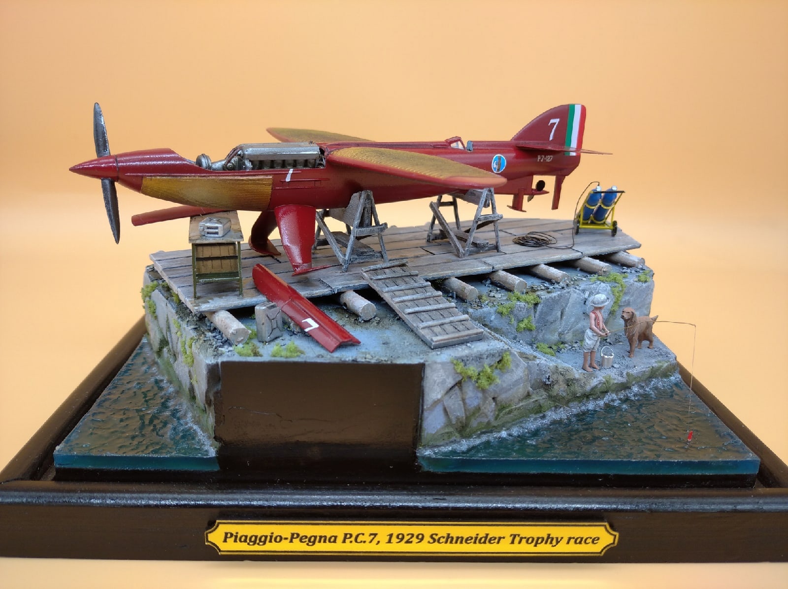 Dioramas and Vignettes: Piaggio Pegna PC.7. Never flown demon of speed, photo #1