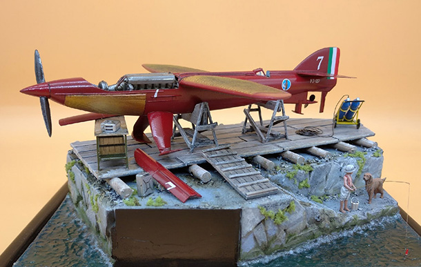 Dioramas and Vignettes: Piaggio Pegna PC.7. Never flown demon of speed