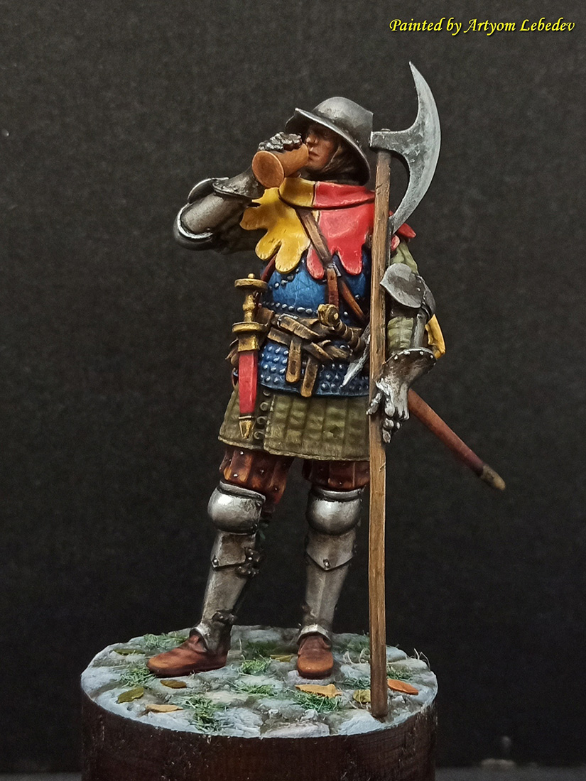Figures: Medieval infantryman, 14-15th cent., photo #2