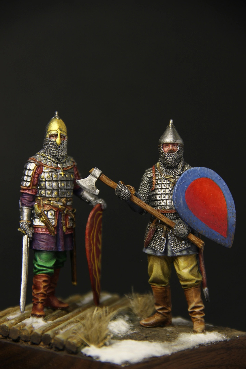 Figures: Russian warriors, 14th cent., photo #2