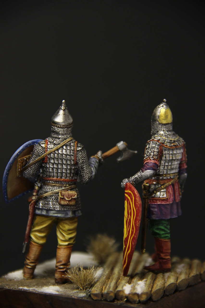 Figures: Russian warriors, 14th cent., photo #4