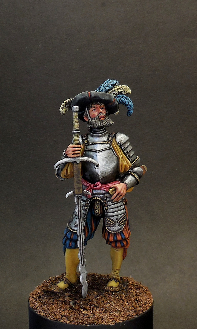 Figures: Landsknecht with a sword, 16th cent., photo #1