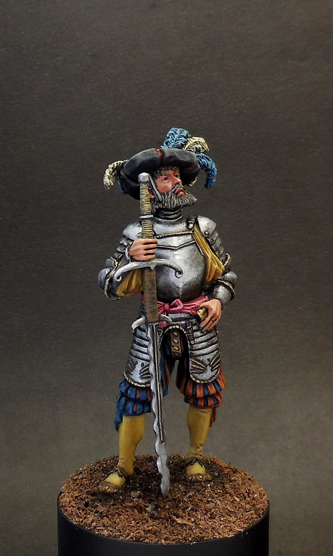 Figures: Landsknecht with a sword, 16th cent., photo #6
