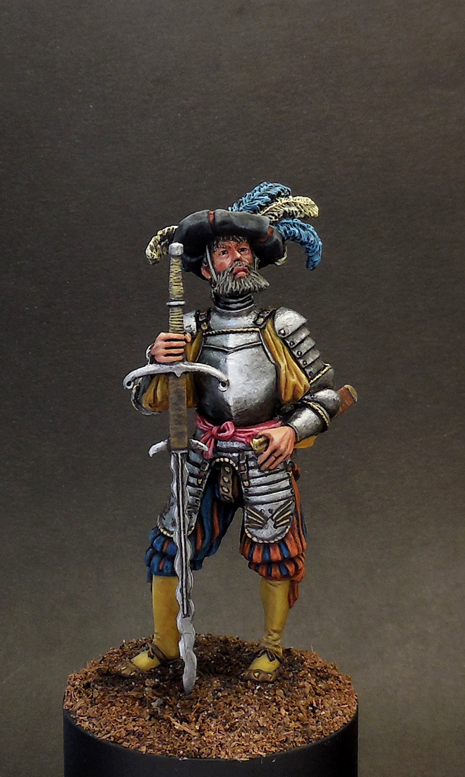 Figures: Landsknecht with a sword, 16th cent., photo #7