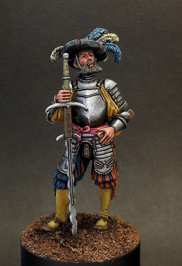 Figures: Landsknecht with a sword, 16th cent.