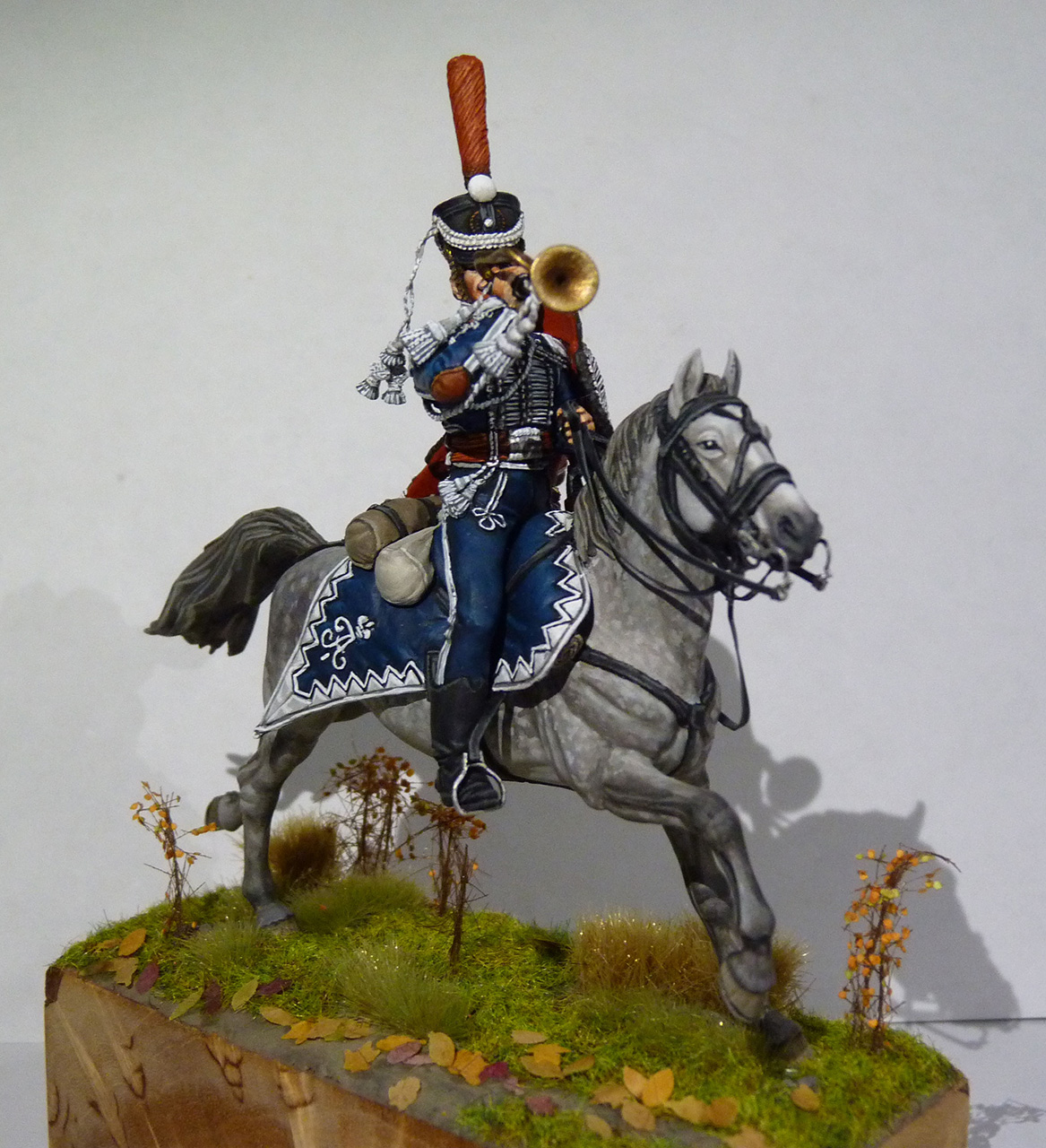 Figures: Bugler, Belorussky hussars, 1812-14, photo #5