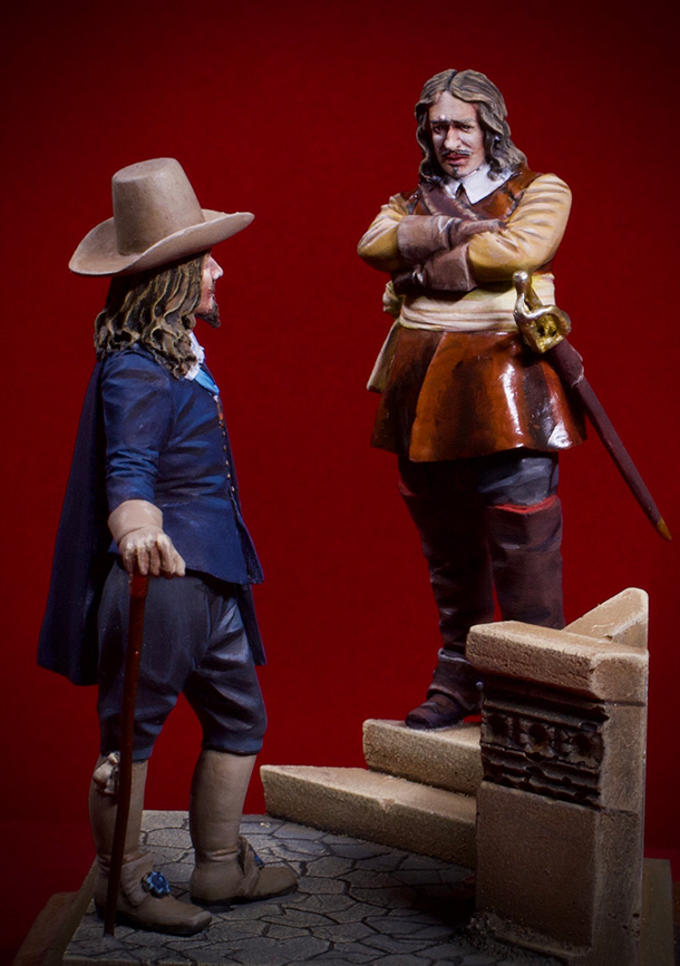 Figures: Charles I and Oliver Cromwell