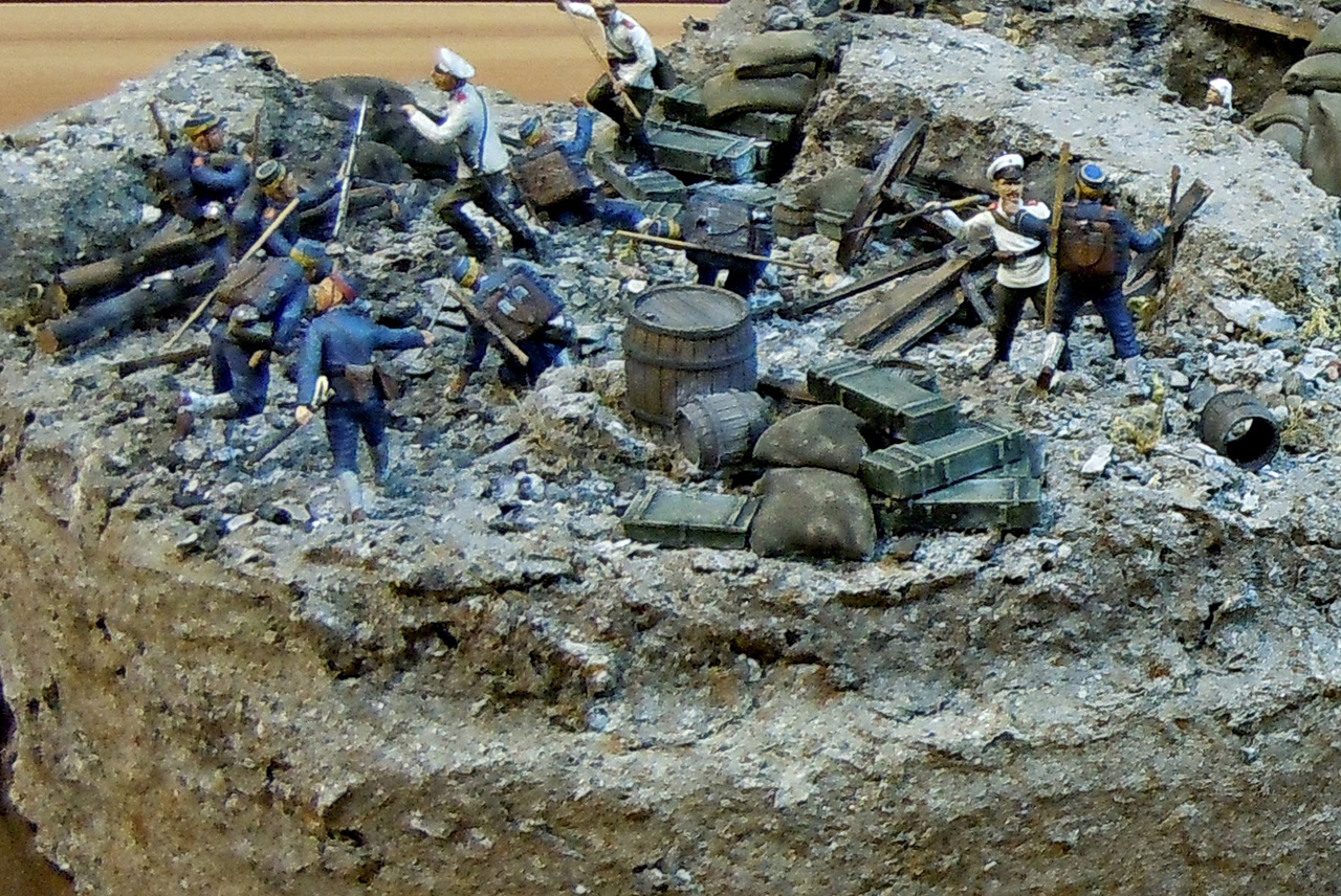 Dioramas and Vignettes: Melee fight. Port-Arthur, September 1904, photo #1