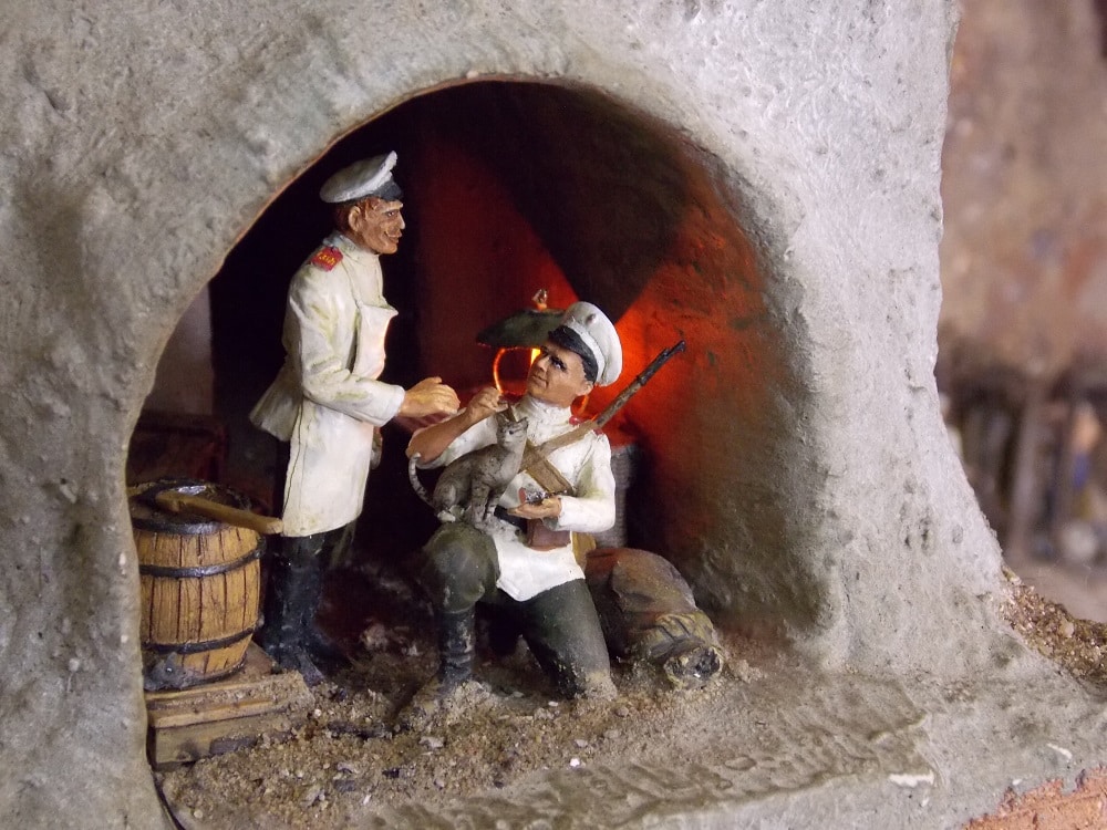 Dioramas and Vignettes: Saving of Fougasse the cat. Port Arthur 1904, photo #7