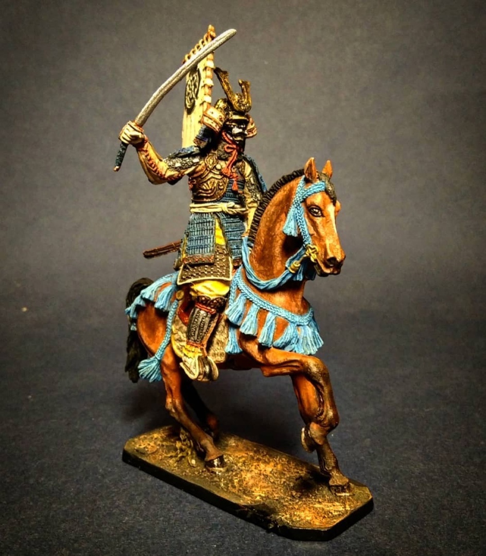 Figures: Mounted samurai, 16-17th cent., photo #1