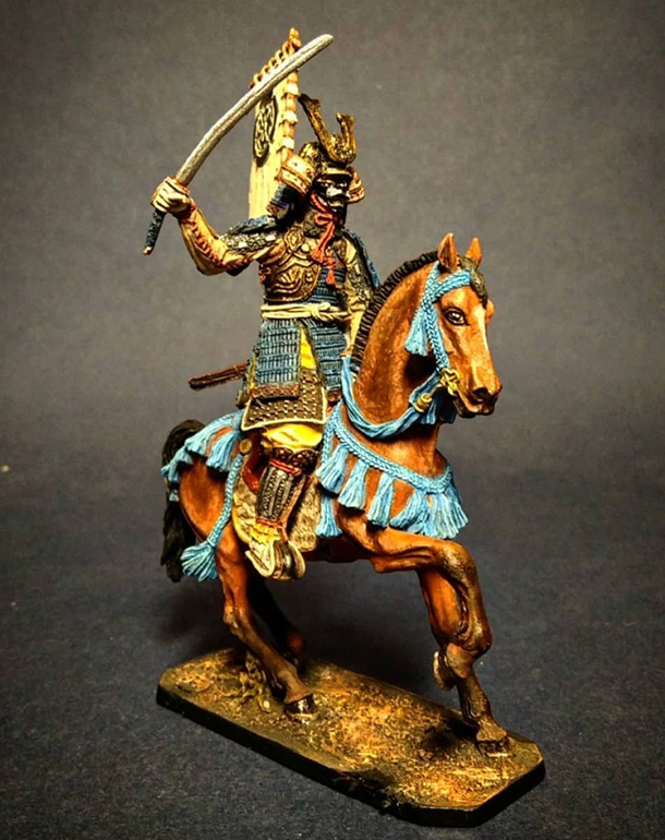 Figures: Mounted samurai, 16-17th cent.