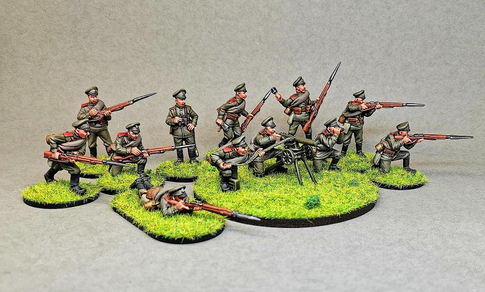 Dioramas and Vignettes: Russian infantry in helmets, WWI, photo #1
