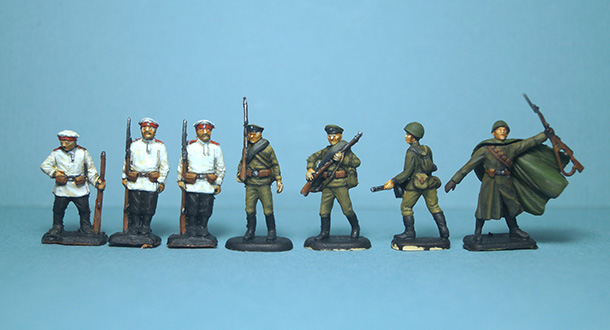 Figures: Russian warriors. No.4