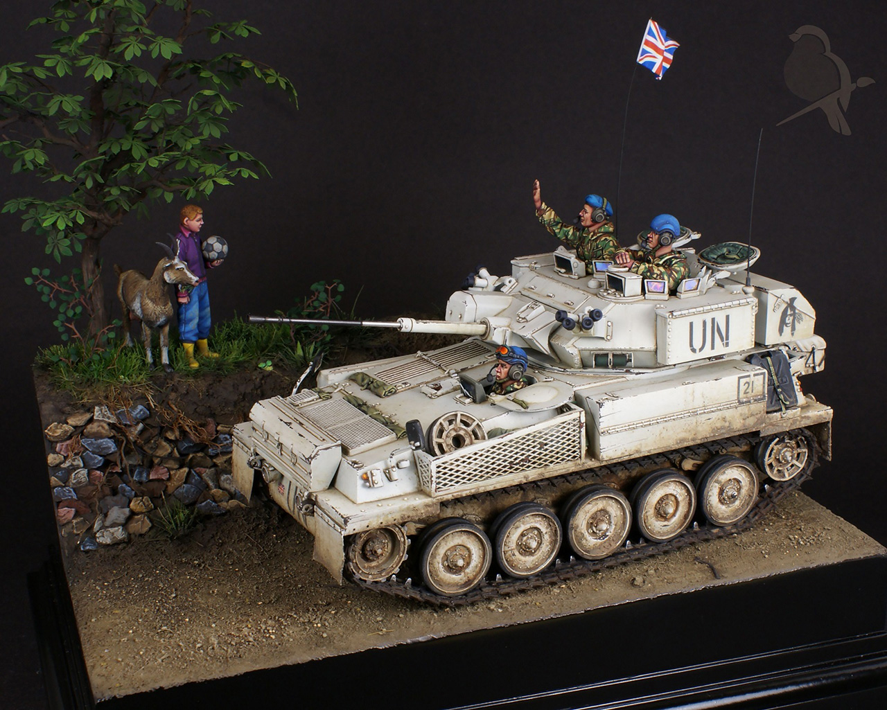 Dioramas and Vignettes: Scimitar light tank. Bosnia, 1992-94, photo #1