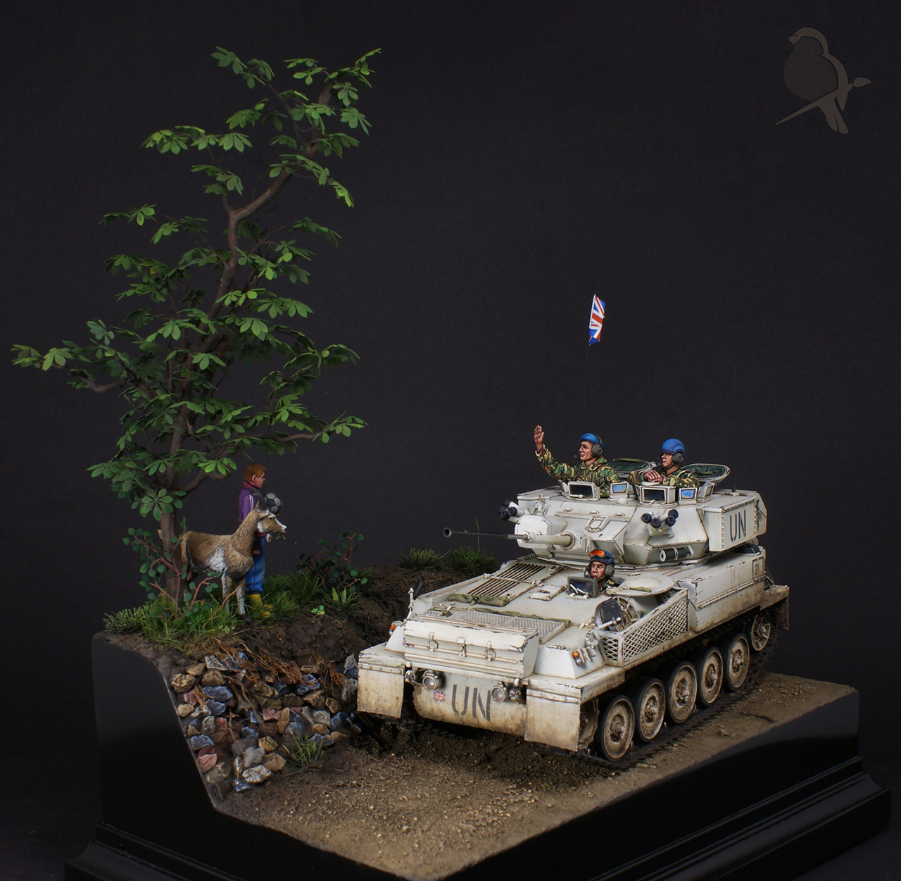 Диорамы и виньетки: Лёгкий танк Скимитар. Босния 92-94, фото #3