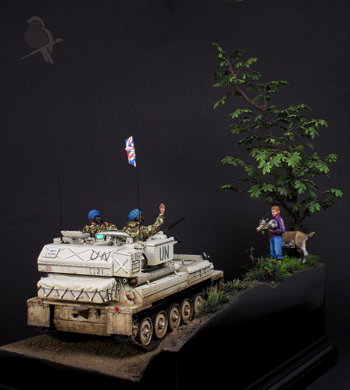 Диорамы и виньетки: Лёгкий танк Скимитар. Босния 92-94, фото #6