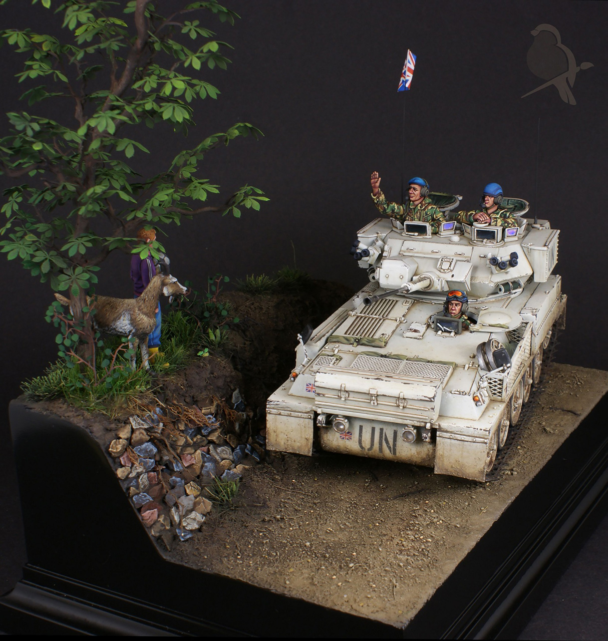 Dioramas and Vignettes: Scimitar light tank. Bosnia, 1992-94, photo #9