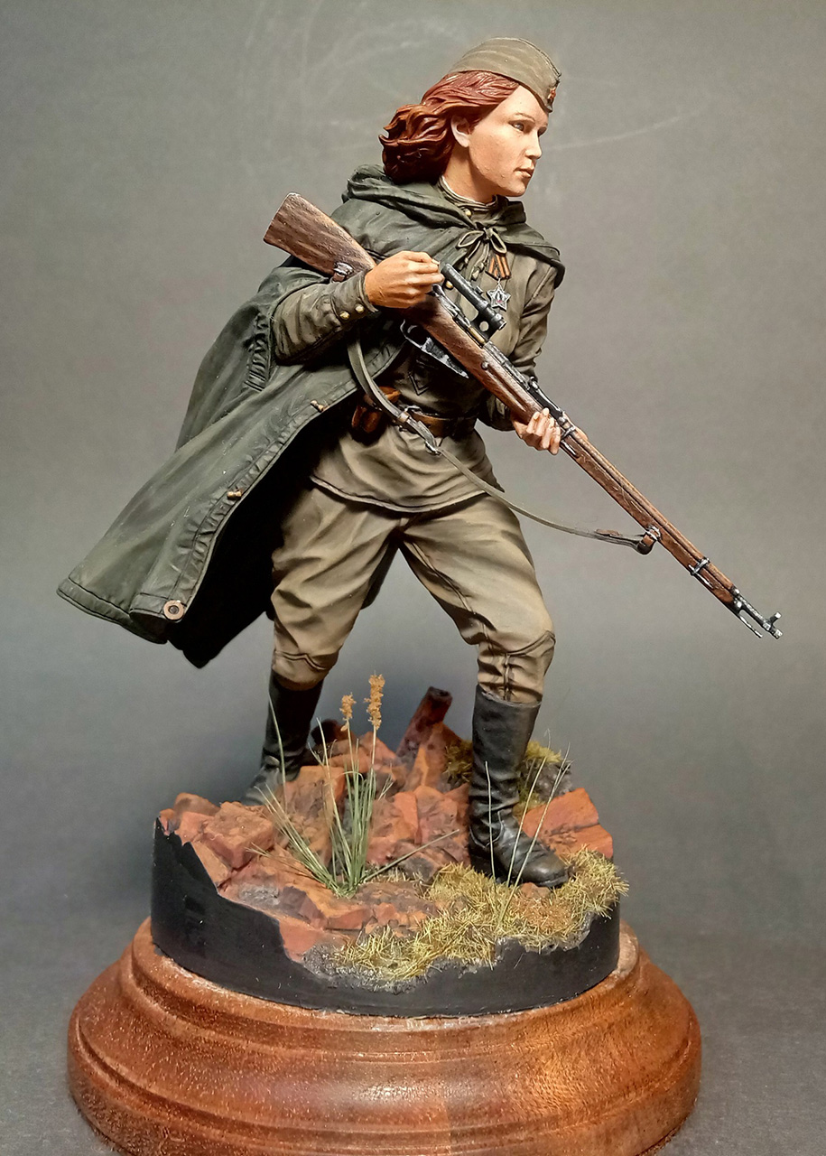 Figures: Soviet female sniper, photo #1